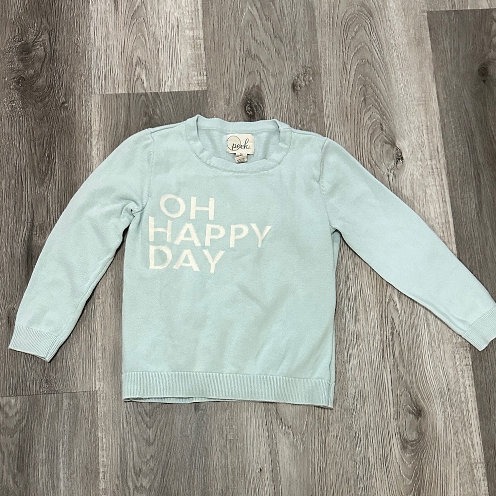 Peek Light Blue 'Oh Happy Day' Sweater
